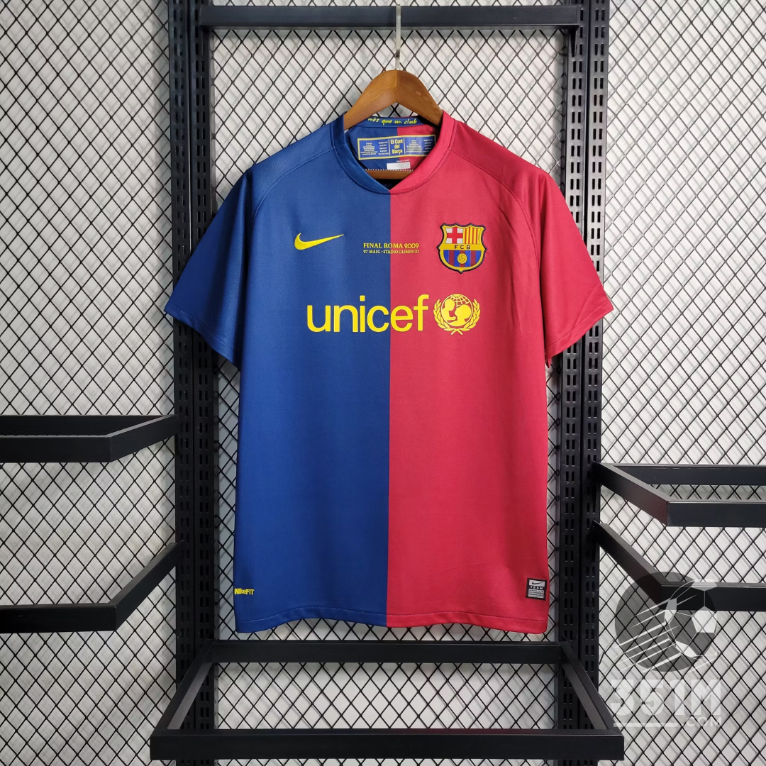 Maillot Rétro FC Barcelone Domicile – Saison 2008 / 2009 (Édition Historique Triplé)