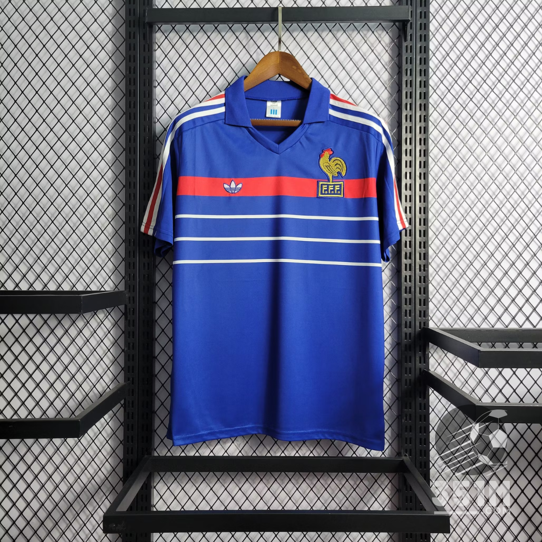 Maillot Rétro Équipe de France Domicile – Saison 1984 / 1986
