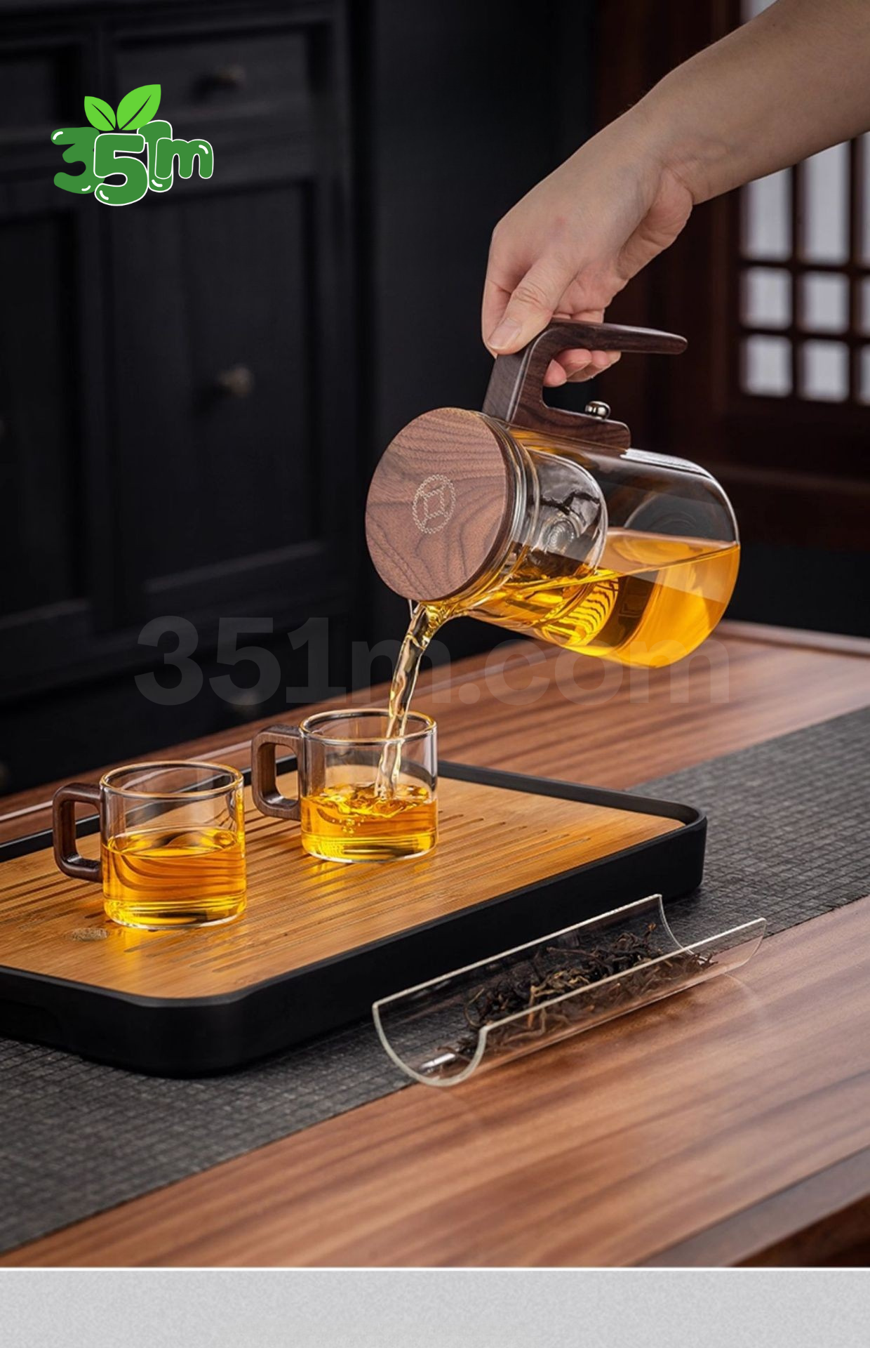 Tasse Magnétique à Thé en Verre Résistant à la Chaleur