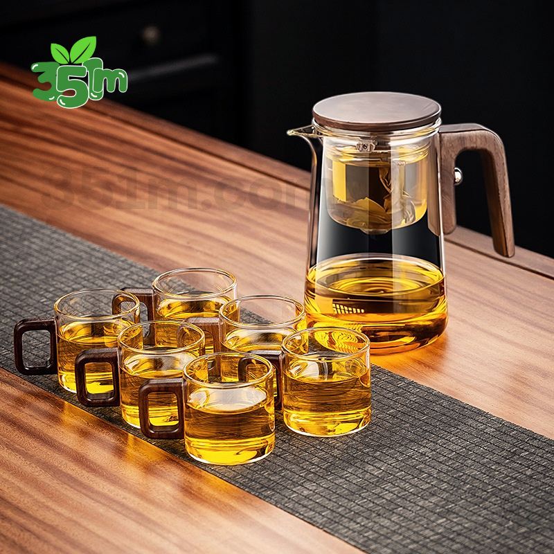 Tasse Magnétique à Thé en Verre Résistant à la Chaleur