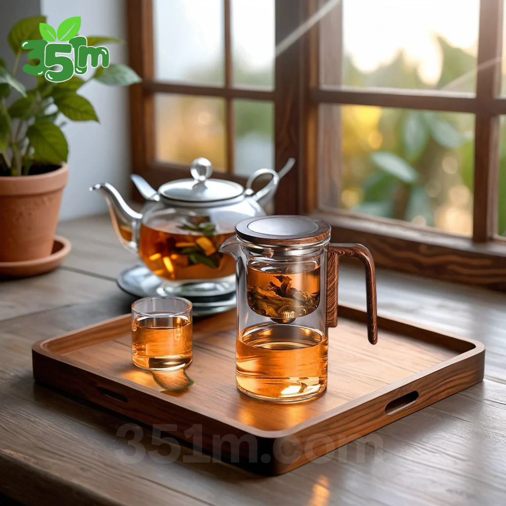 Tasse Magnétique à Thé en Verre Résistant à la Chaleur