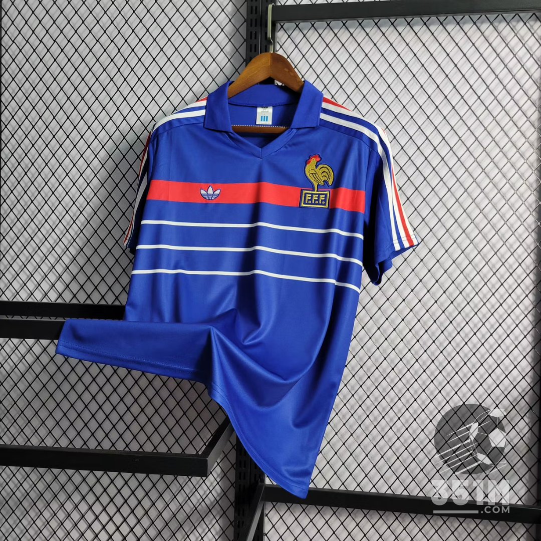 Maillot Rétro Équipe de France Domicile – Saison 1984 / 1986